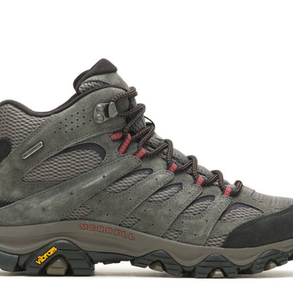 Merrell Men's Gray and Red Athletic Shoes